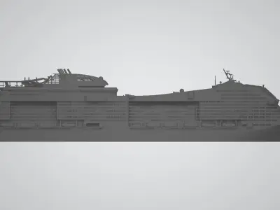 MSC Bellissima cruise ship 3D print model 3D print model