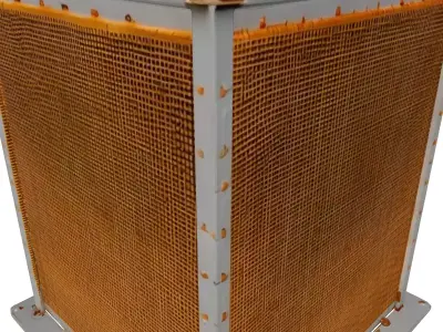 Industrial Honeycomb Radiator Core Module 3D model