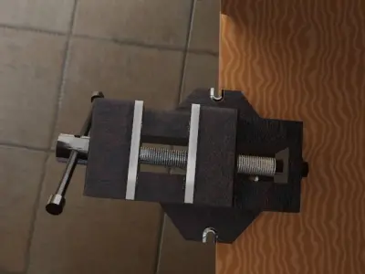 Vise  rusty vise tool  Free 3D model