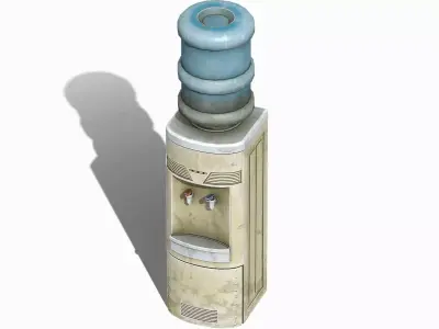 Old Water Cooler - PBR Game Ready Low-poly 3D model purchase
