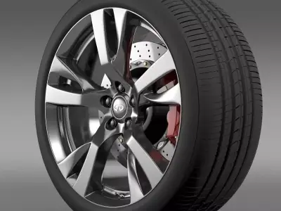 Infiniti Q70 wheel 3D model