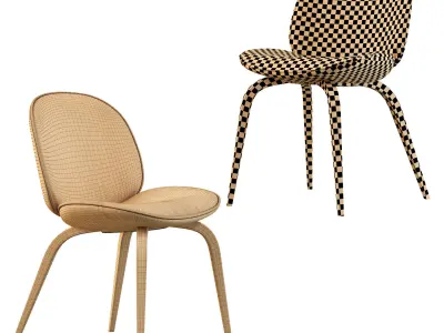 Beetle Dining Chair 3D model