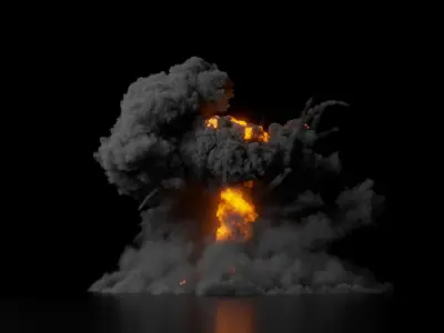 Big Fuel Explosion 3D model