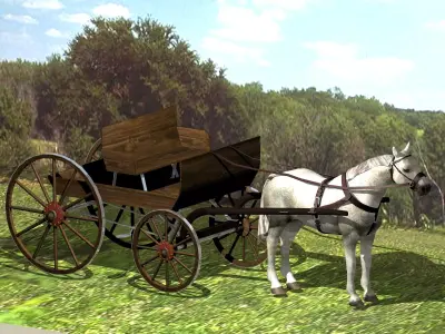 one-horse shay 3D model