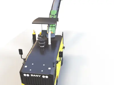  Asphalt Milling Machine 2 3D model
