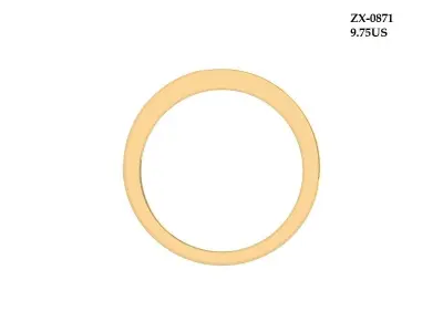 Solitaire Wedding Band 3D print model shop