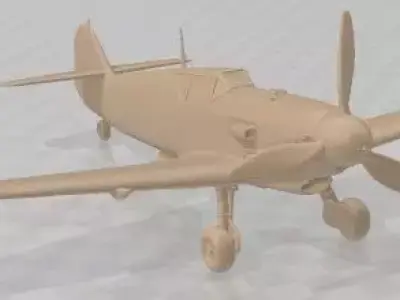 Messerschmitt BF 109 Printable Airplane 3D print model