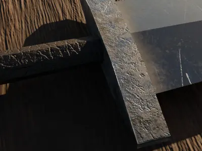 Sword Low-poly 3D model 19
