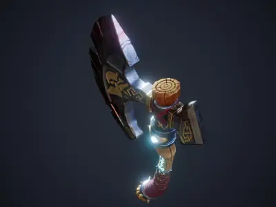 Game Ready Axe Model Low-poly 3D model