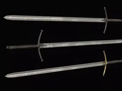 Death Knight Greatsword Low-poly 3D model