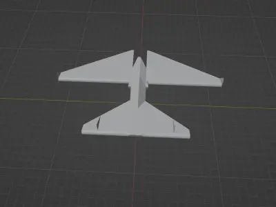space ship aircraft 3D print model