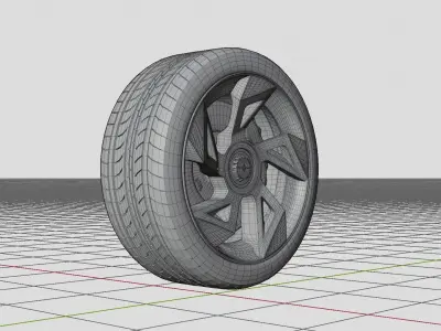 Apex AP 0 2020 Wheel 3D model
