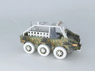 Playmobil RS2x3  Safari edition Camouflage style 3D model