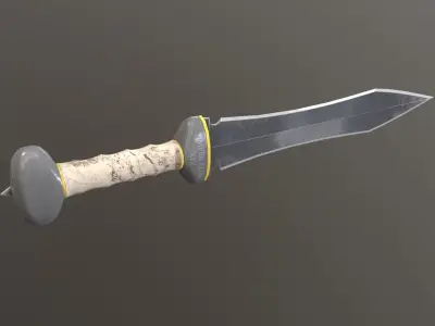 Gladius sword Low-poly 3D model
