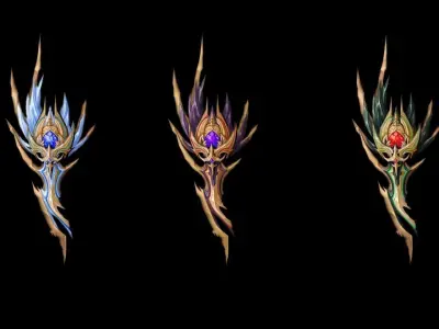 Sacred Battle-Gloves Low-poly 3D model