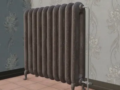 Old Vintage Radiator Free 3D model