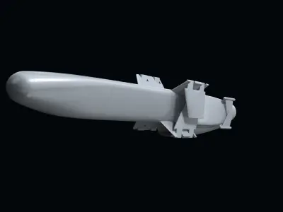 Teseo MK2 Missile 3D model