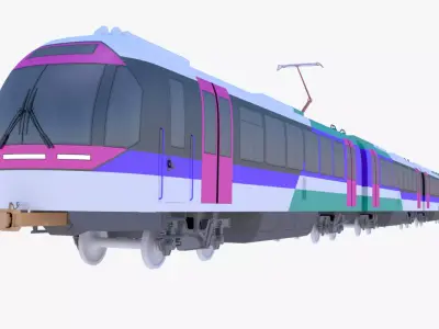 Passenger EMU exterior 3D model