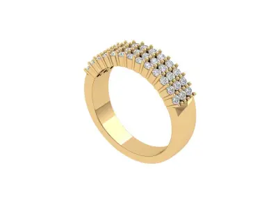 Wedding Band 3D print model 10