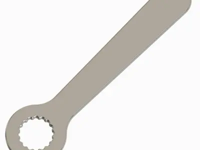 Hand Tool Gear Spanner Free 3D model