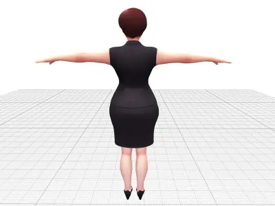 Sophia the Business Woman Low-poly 3D model