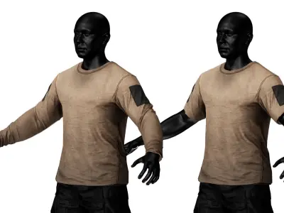 BORN PRIMITIVE RANGE SHIRT 3D model