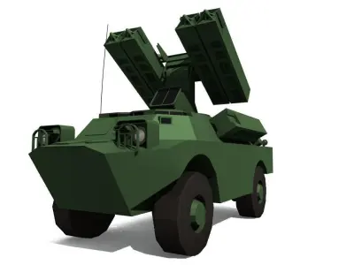 SA-9 GASKIN Low-poly 3D model