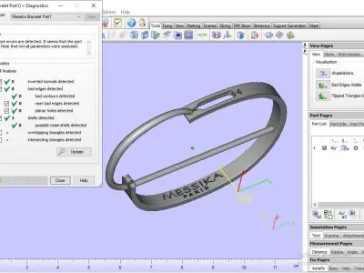 Messi K Bracelet  3D model