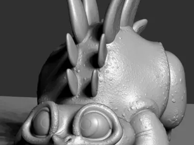 Cute Baby Stegosaurus 3D print model