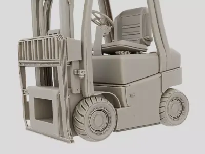 Industrial Factory Forklift Battery Box for 3D print 3D model