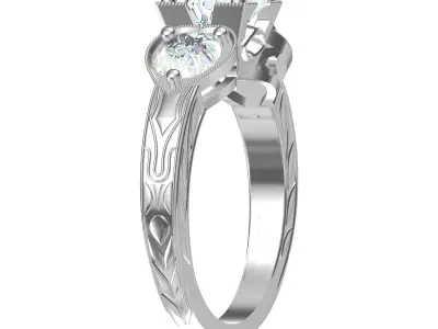Wedding Ring  3D print model 379