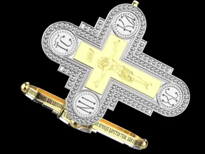 Orthodox cross 3D print model purchase
