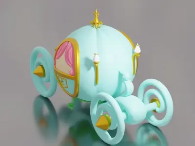 pumpkin carriage  3D print model