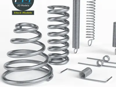 Hardware springs 3D model