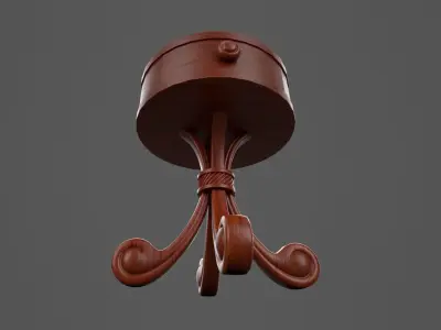 Table Lamp Antique 3D model