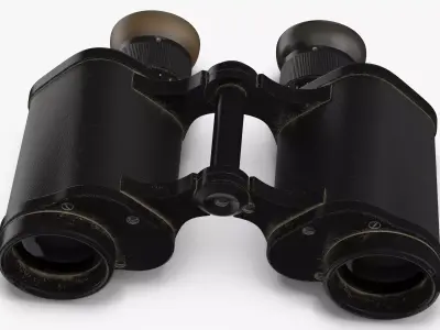 Vintage Binoculars 3D model