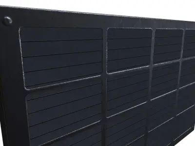 Wall vent metal Low-poly 3D model