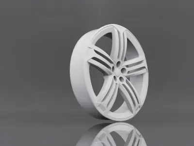  3D TYRE RIM  Low-poly 3D model