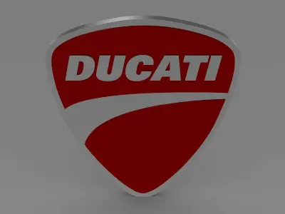 ducati logo 3D model by Sergey