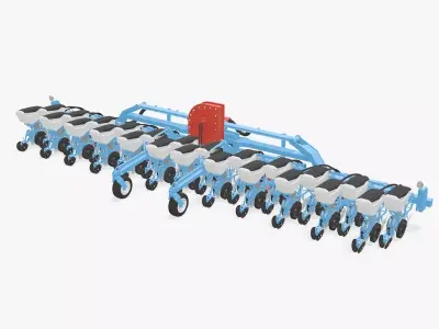 Seed Planter Low-poly 3D model