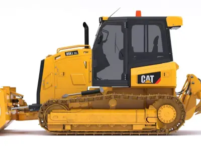 D5K2 Crawler Tractor Dirty 3D model