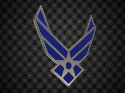 us air force logo 3D model