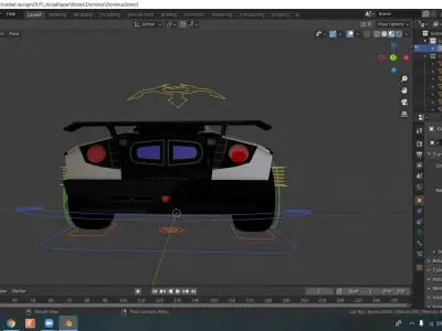 rocket league 3D model DOMINO model FREE Free low-poly 3D model
