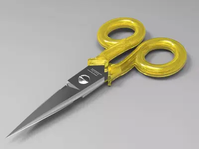 scissors pair of 3D model shop