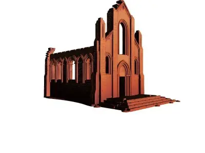 Abandoned Church 3D Printable Model 3D print model