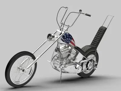 Easy Rider Motorcycle 3D model