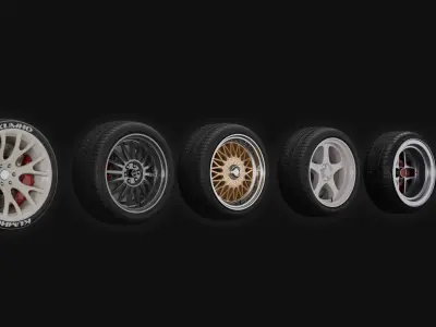 Car Wheels Pack  3D model