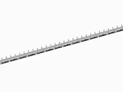 Modular trough conveyor 1200 width 3D model