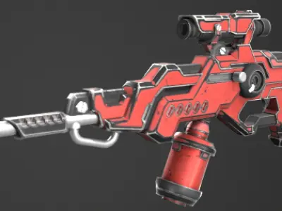 Sci Fi Gun 3D model