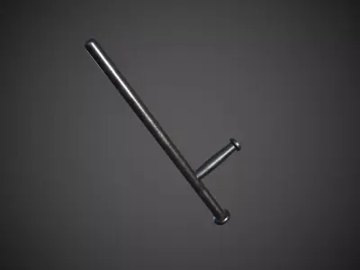 Police Baton Low-poly 3D model